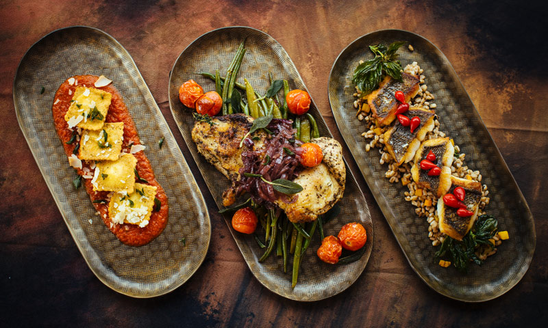3 Different dishes